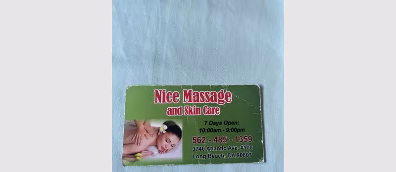Nice Massage And Skin Care