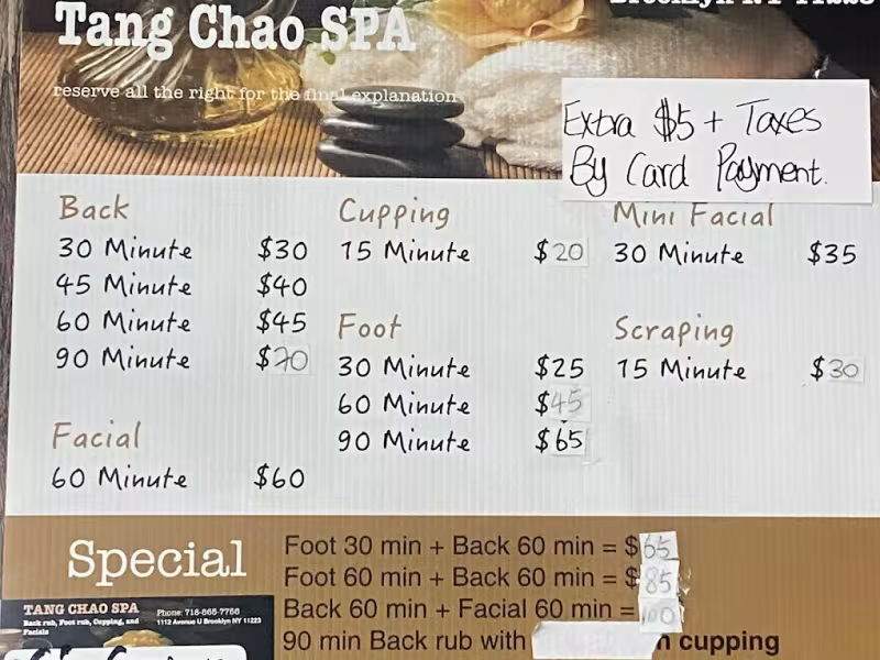 Tang Chao Spa Ave U