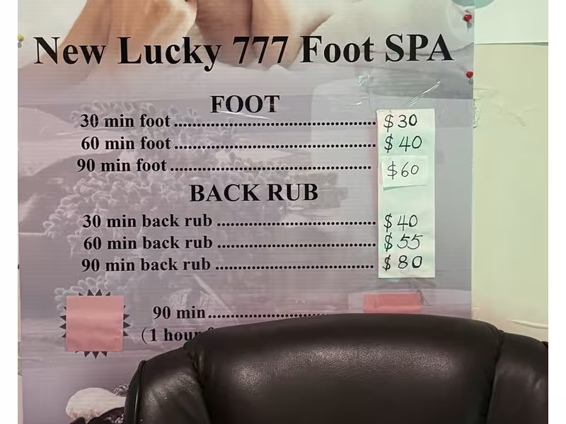 Lucky 777 Foot Spa