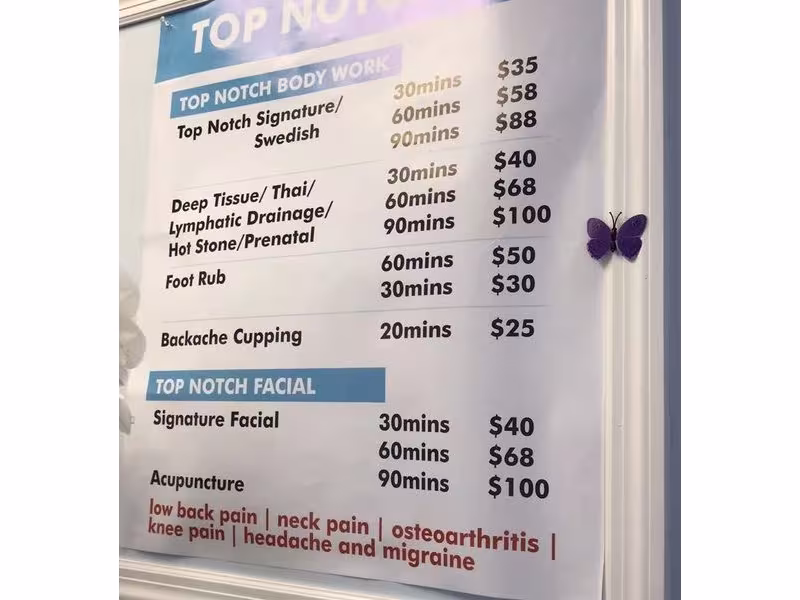 Top Notch Massage Spa