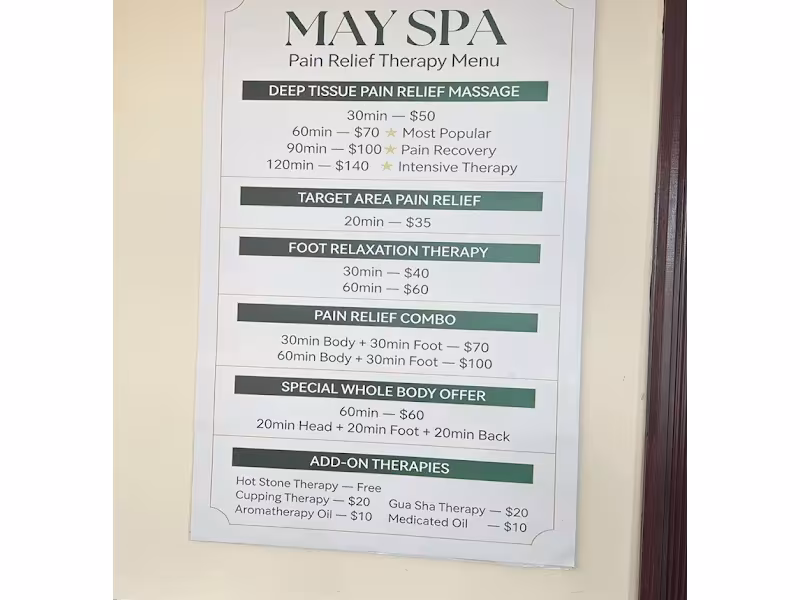 May Spa Foot Massage& Bodywork
